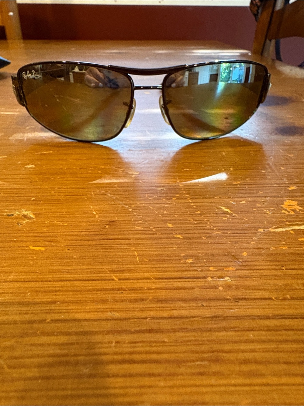 Ray-Ban Women’s Aviator Sunglasses - Brown Lenses, tortoise shell frame.